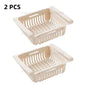 Retractable Multifunctional Tiered Refrigerator Shelf Fridge Organizer Box Fresh Divider Layer Shelf Kitchen Storage Organizer
