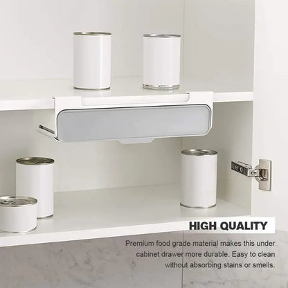Home Kitchen Self-Adhesive Wall-Mounted Under-Shelf Spice Organizer Spice Bottle Storage Rack Kitchen Supplies Storage in Stock