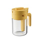 Household Kitchen Moisture-Proof Seasoning Jar Salt Container 2 in 1 Glass Spice Bottle Spoon Separation Glass Seasoning Can