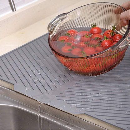 1PC Silicone Dish Drying Mat Pots Dish Drain Mat for Kitchen Tableware Non-Slip Mats Anti-Scald Coaster Kitchen Utensils